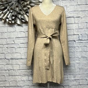 NWT-WROY Women's Sexy Knitted Sweater Mini Dress Long Lantern Sleeve Square Neck